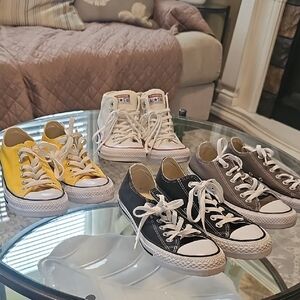 Converse Chuck Taylor Sneakers in Yellow, White, and Black